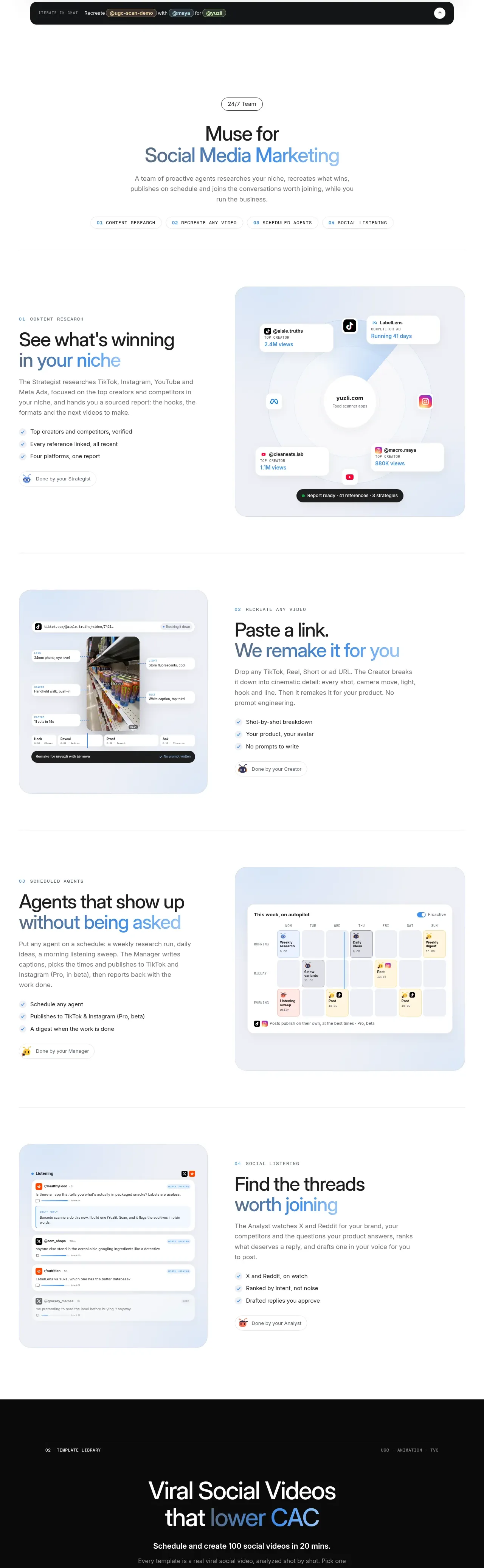 AdAnt 2.0 feature grid component