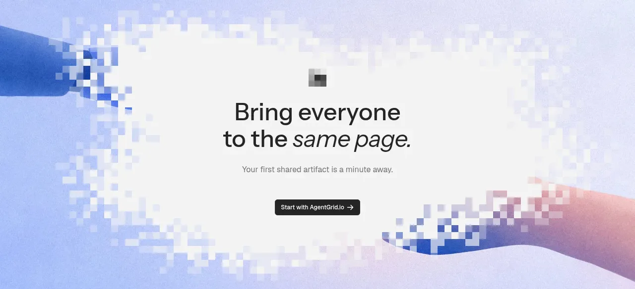 AgentGrid.io call to action component