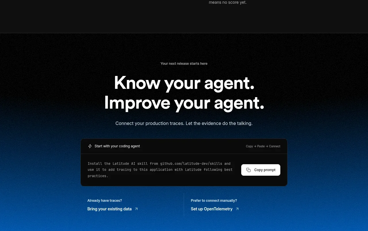 AgentScore call to action component