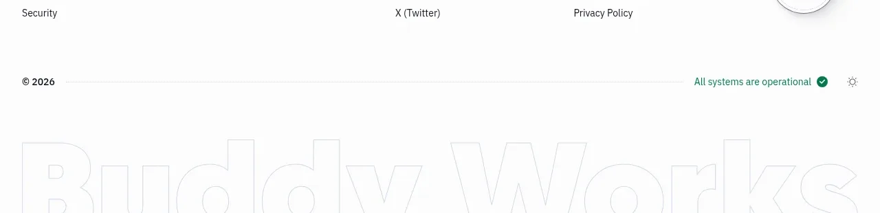 AI Sandboxes by Buddy footer component