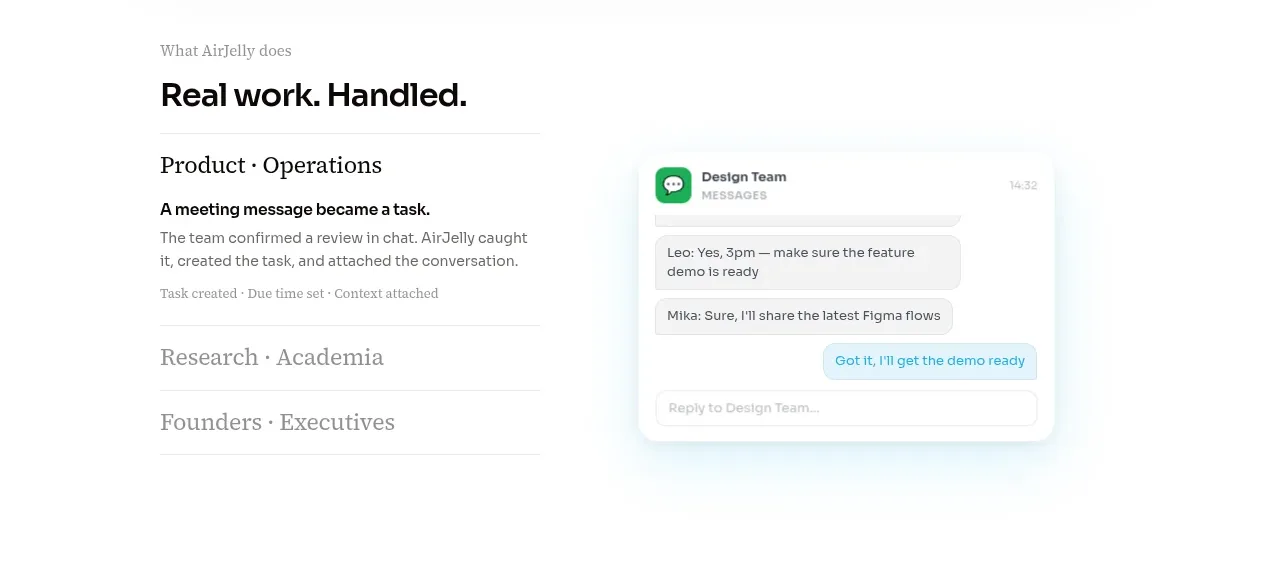 AirJelly feature grid component