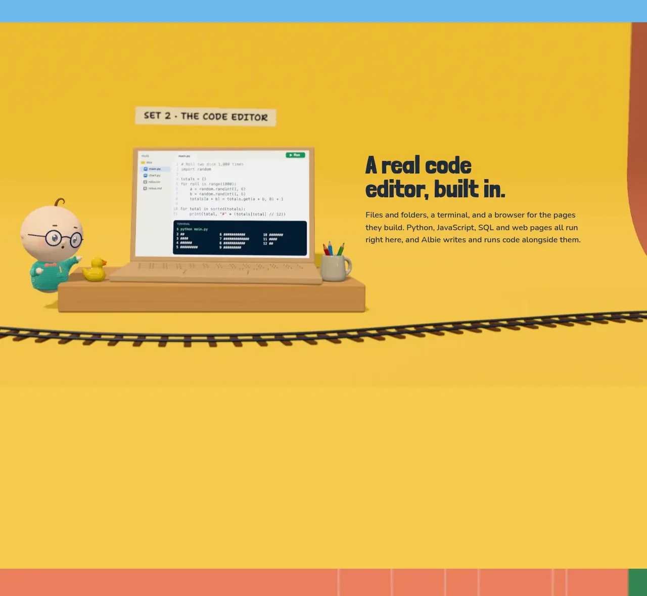 Albie feature grid component