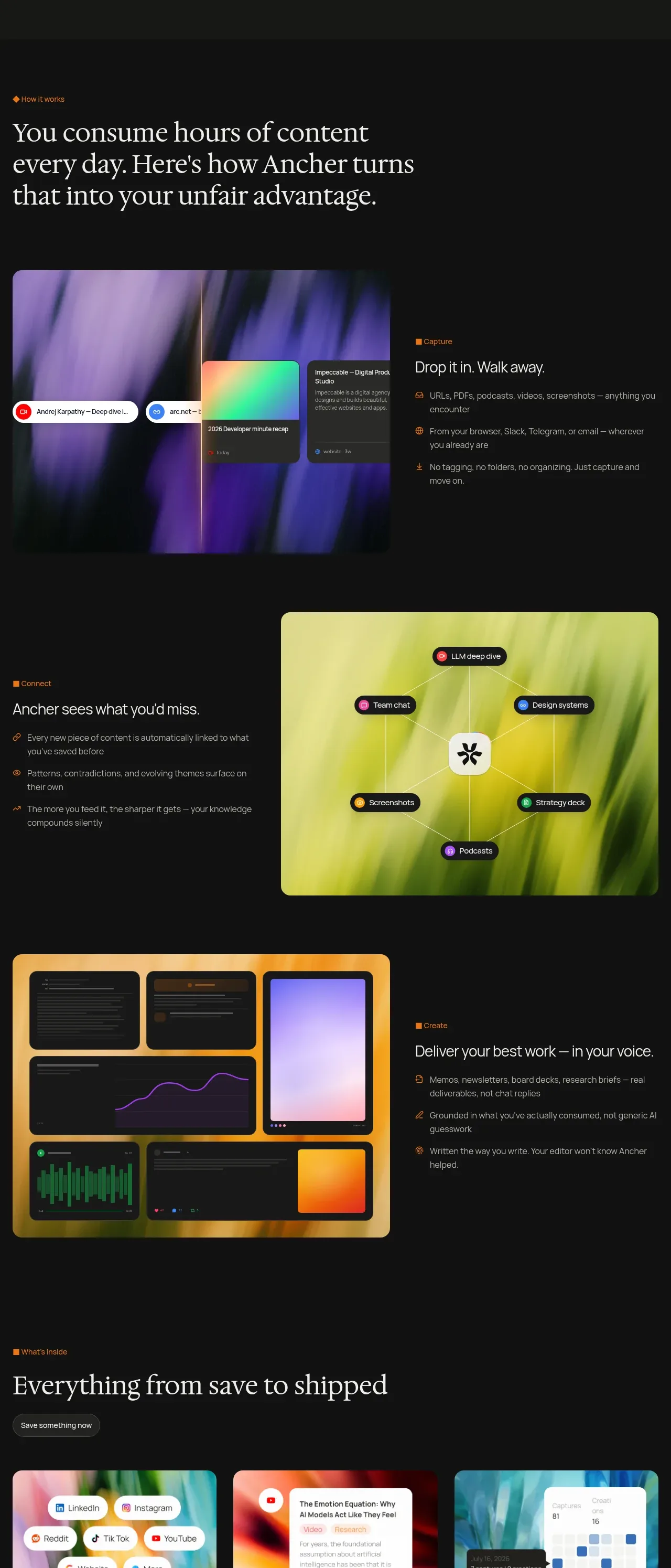 Ancher 2.0 feature grid component