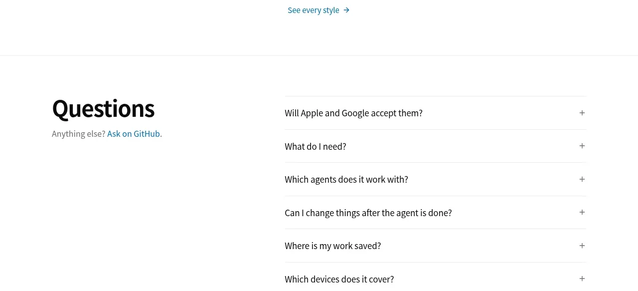 App Store Screenshots call to action component