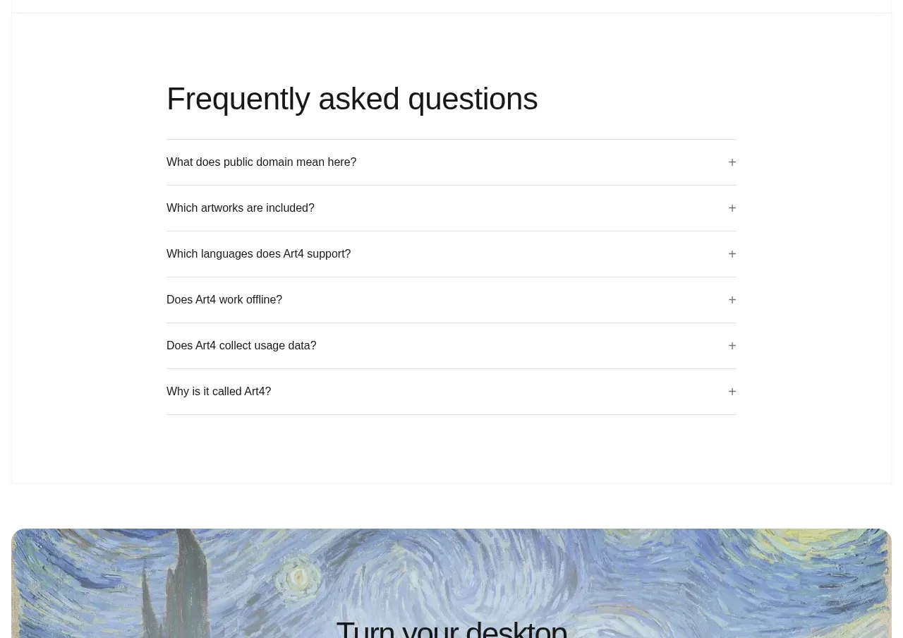 Art4 faq component