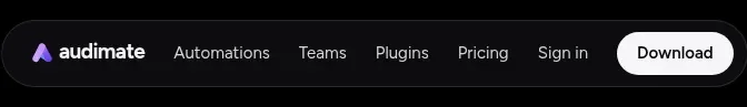 Audimate navigation component