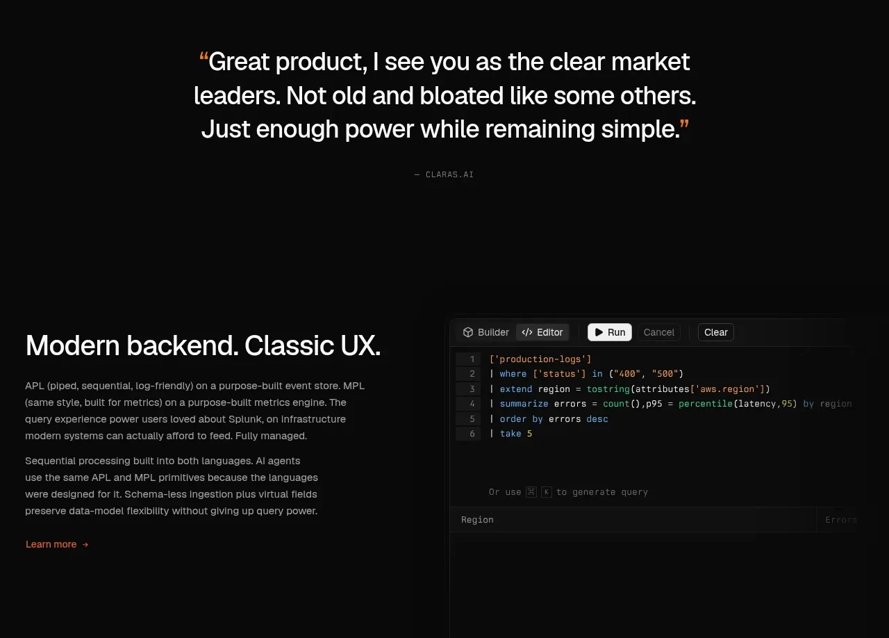 Axiom testimonials component
