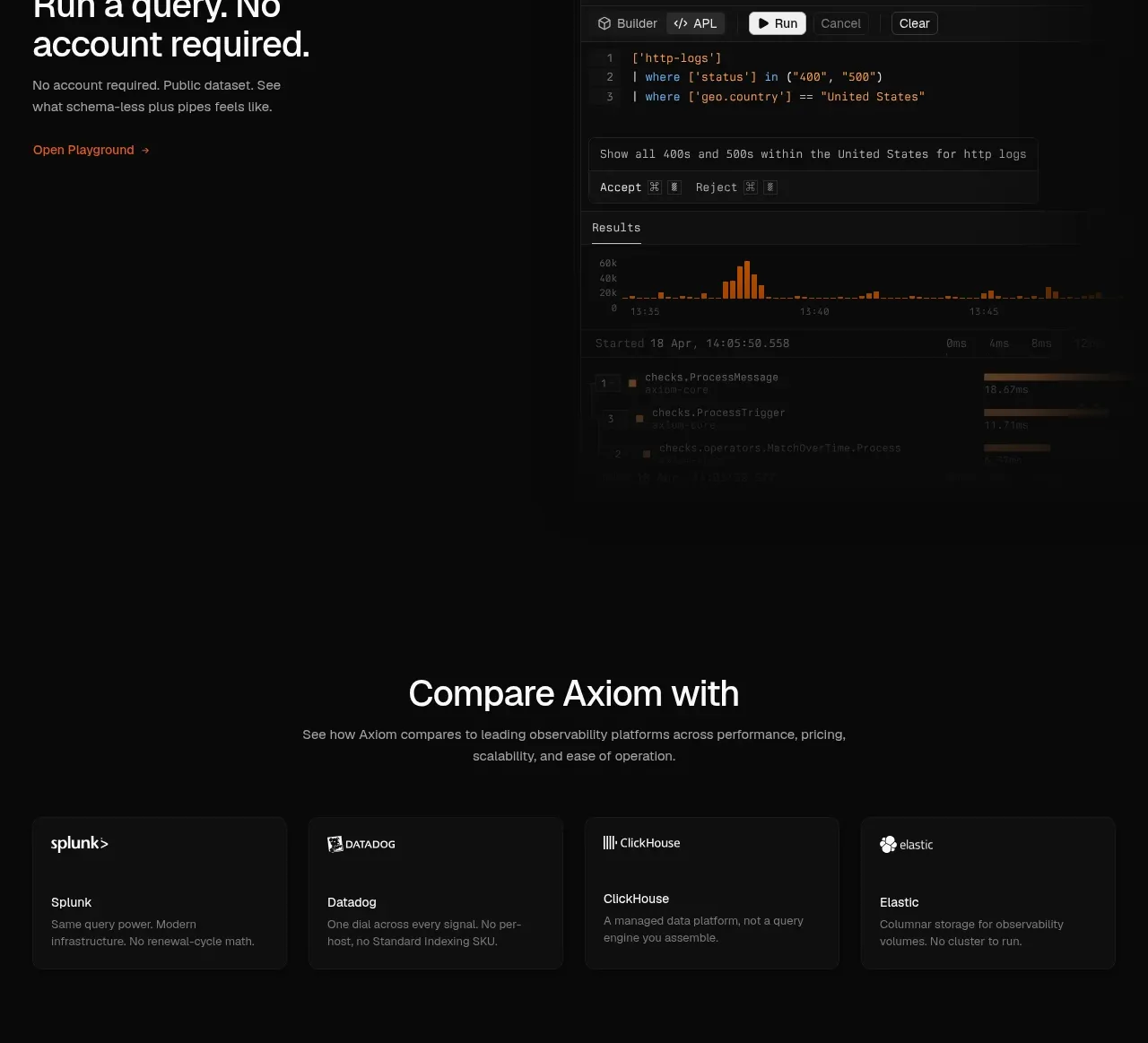 Axiom feature grid component