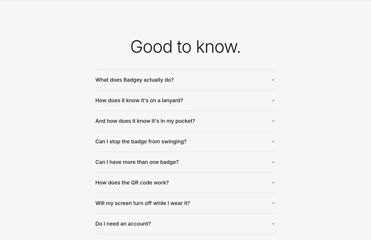 Badgey form component