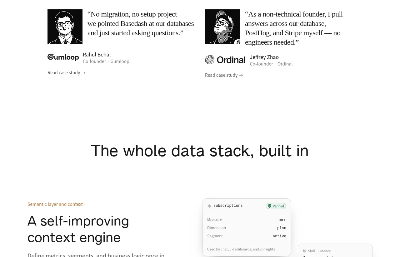 Basedash View-only members banner component