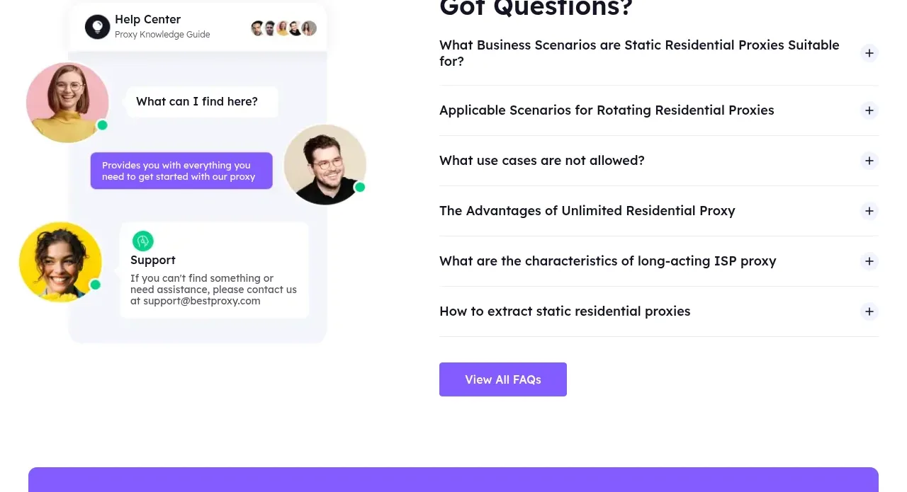 bestproxy.com faq component