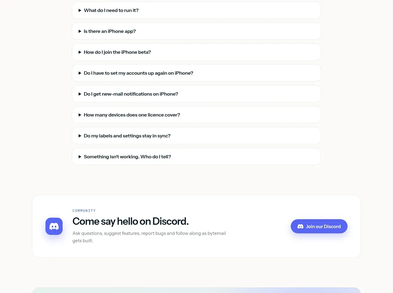 bytemail card component