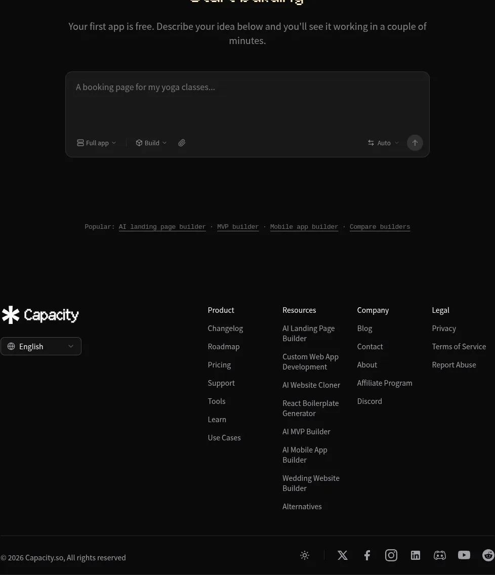 capacity.so footer component