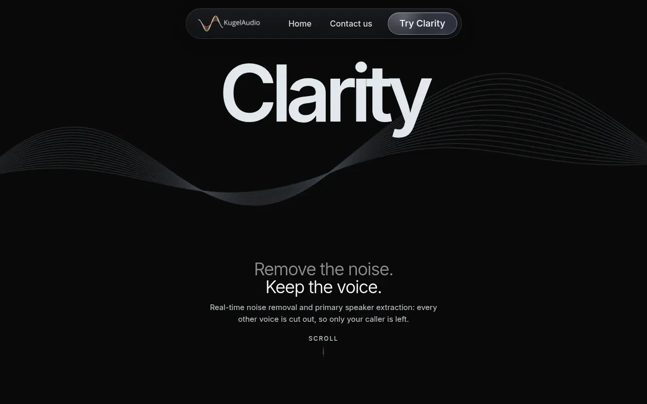 Clarity hero component