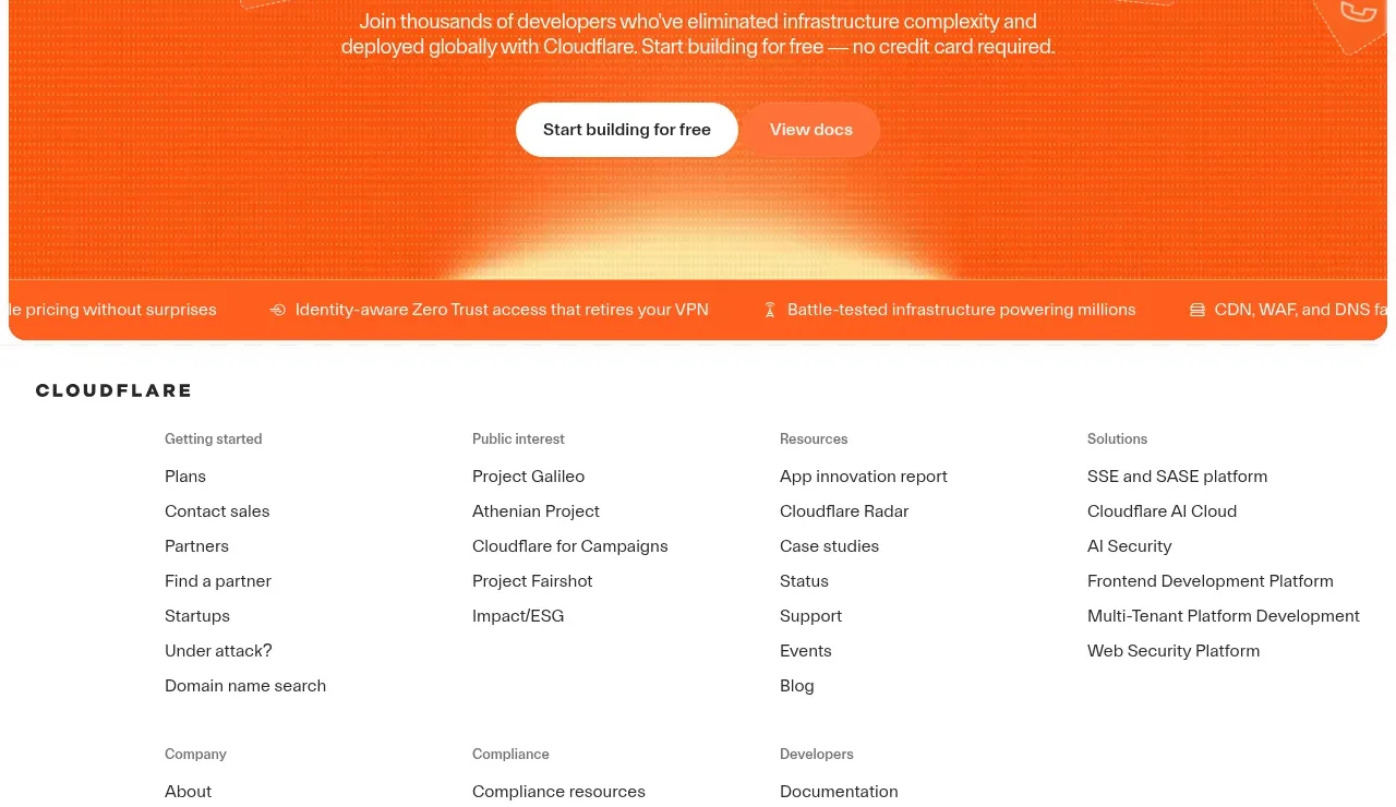 cloudflare.com call to action component