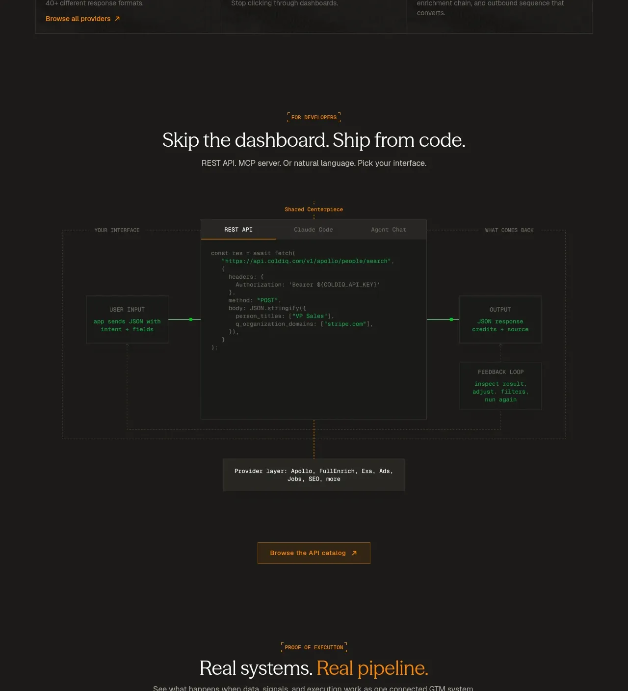ColdIQ x Slack code block component
