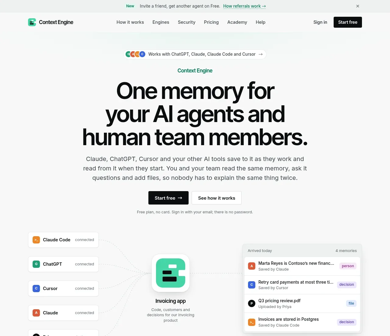 Context Engine hero component