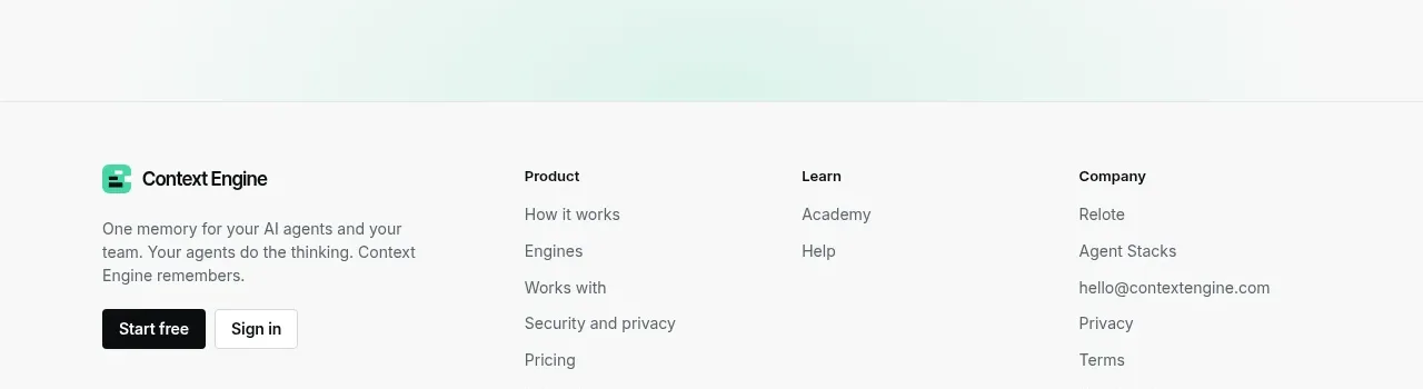 Context Engine call to action component
