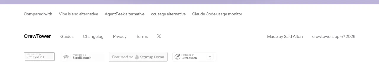 CrewTower Mod for Claude Code footer component