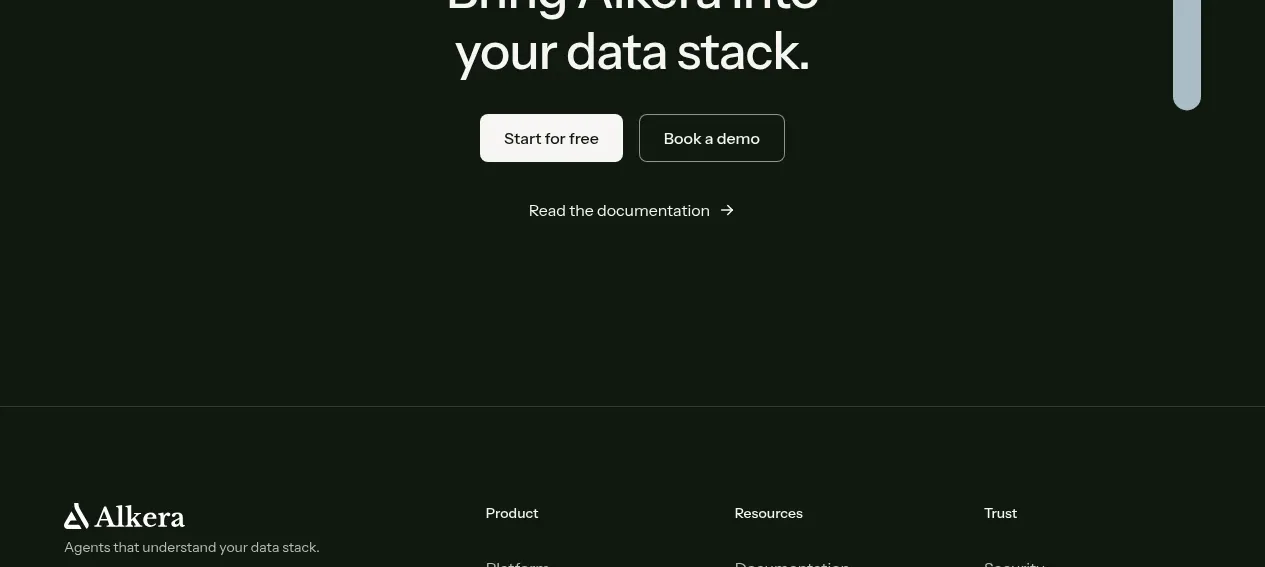 Databench by Alkera call to action component