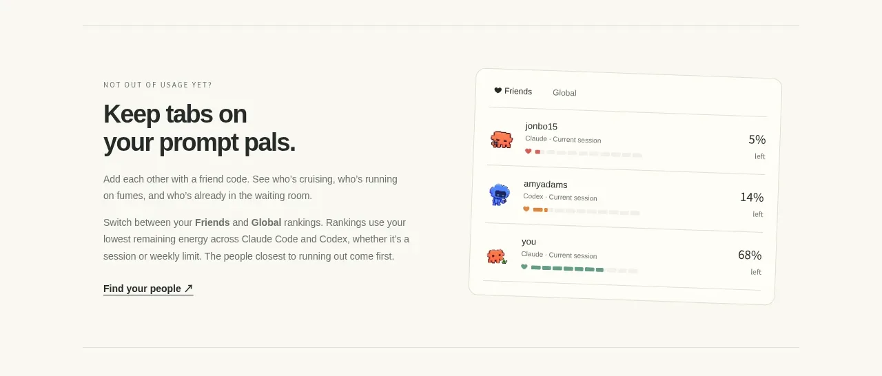 Die With Me feature grid component