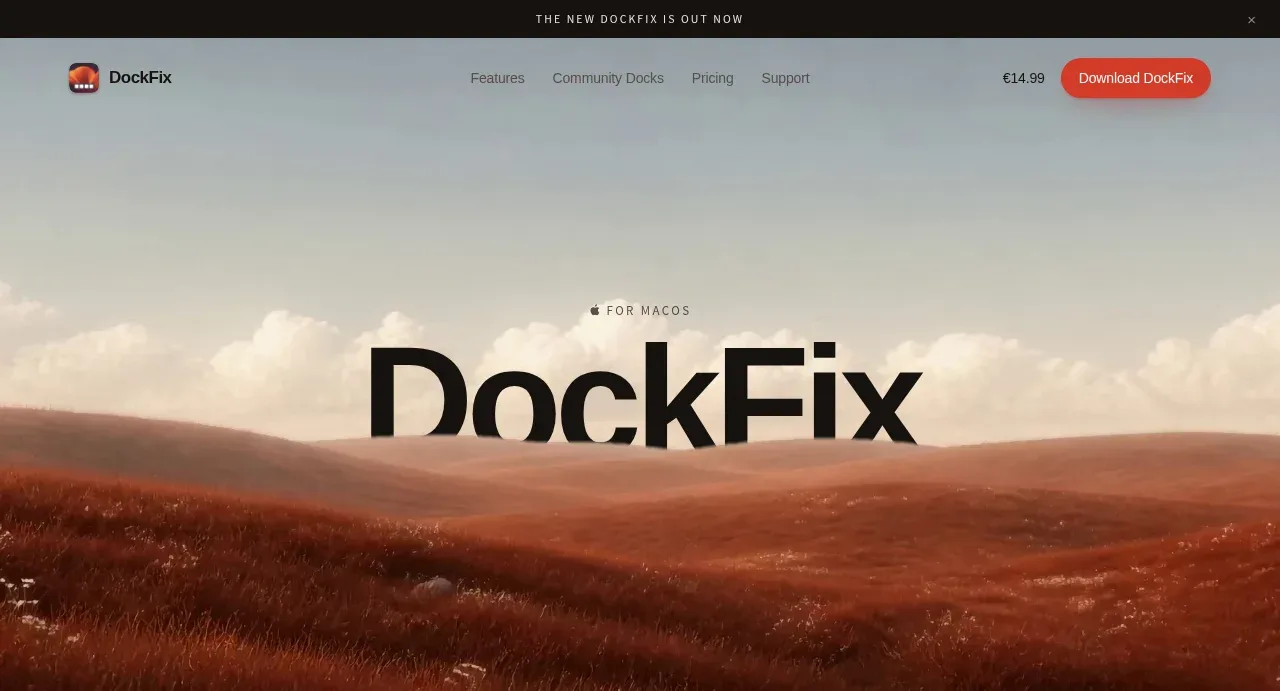 DockFix 5.0 hero component