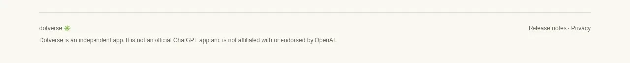 Dotverse footer component