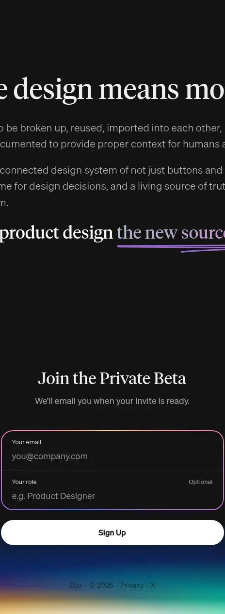 elyx.design form component