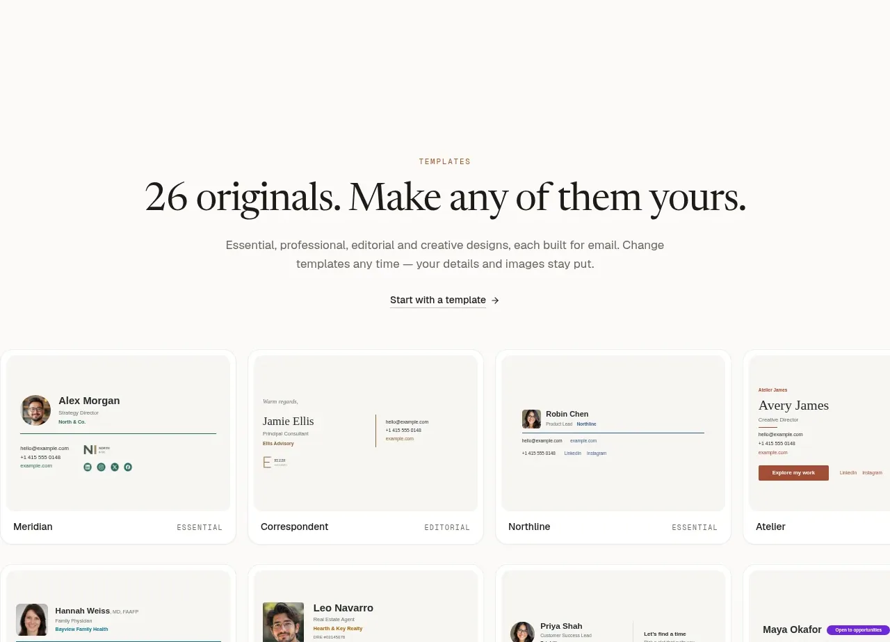 esigna pricing table component