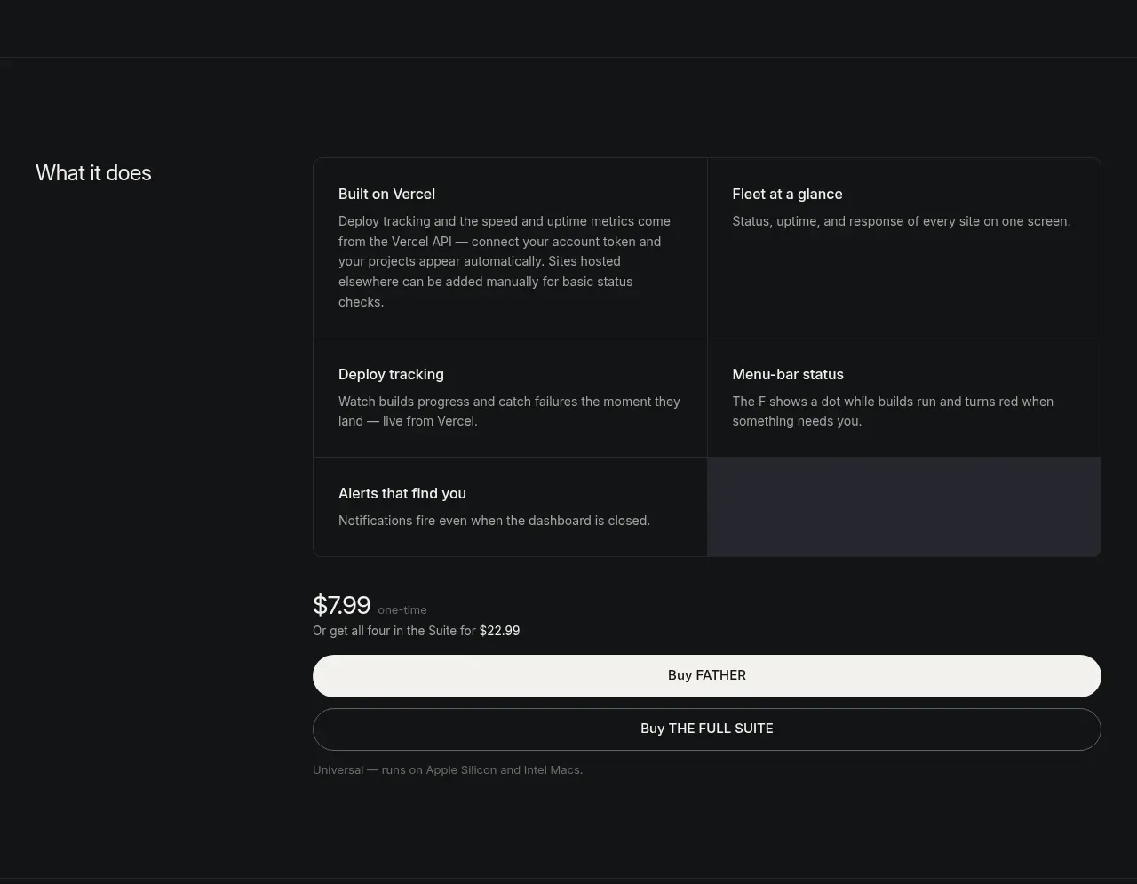 FATHER feature grid component