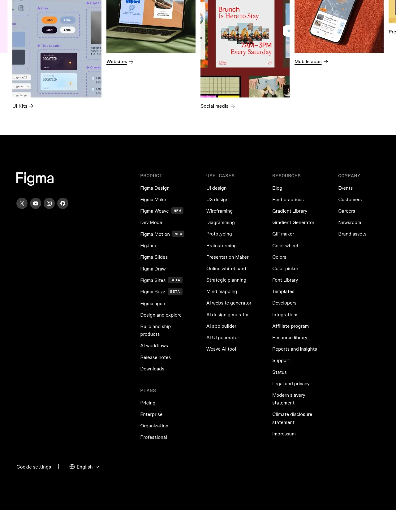 Figma Agent footer component