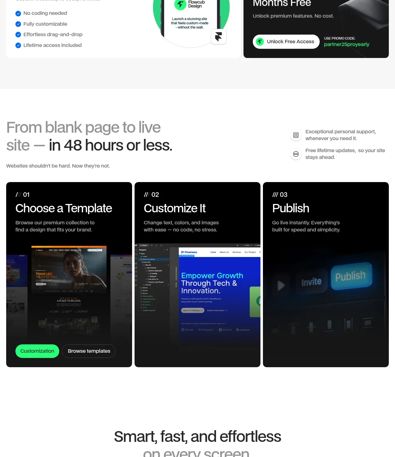flowcub.com feature grid component