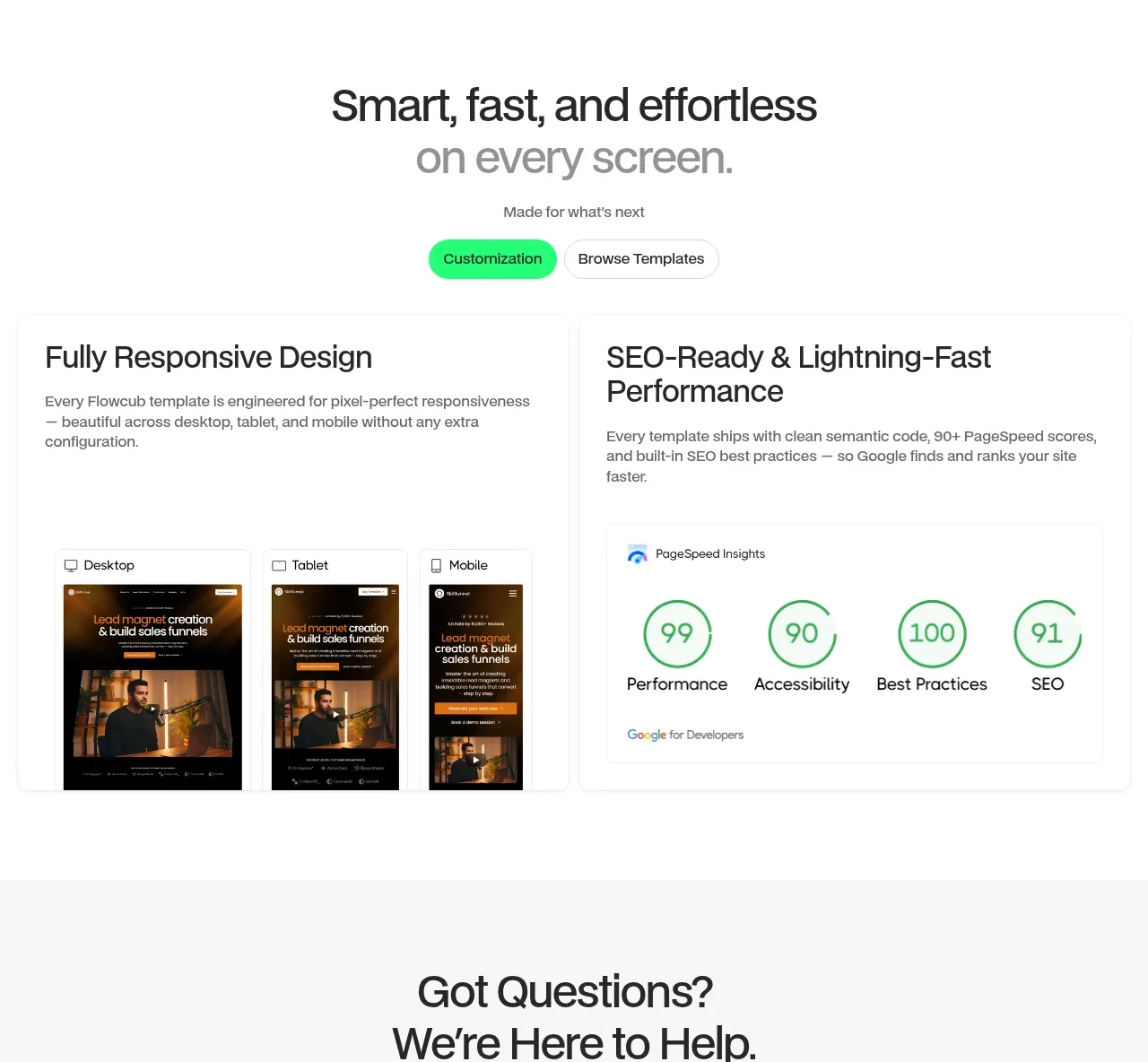 flowcub.com feature grid component