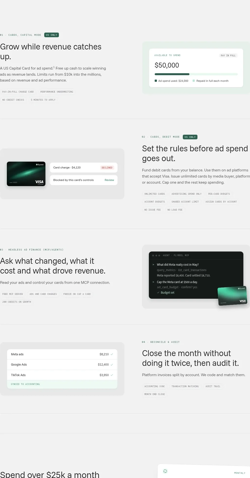 Flyweel feature grid component
