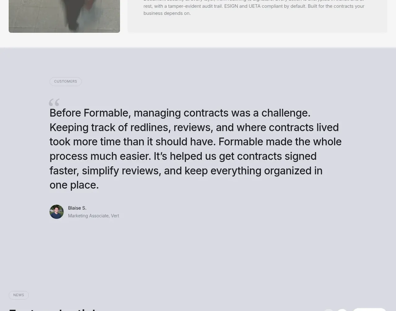 formabledocs.com feature grid component