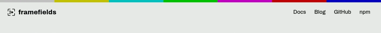 Framefields navigation component
