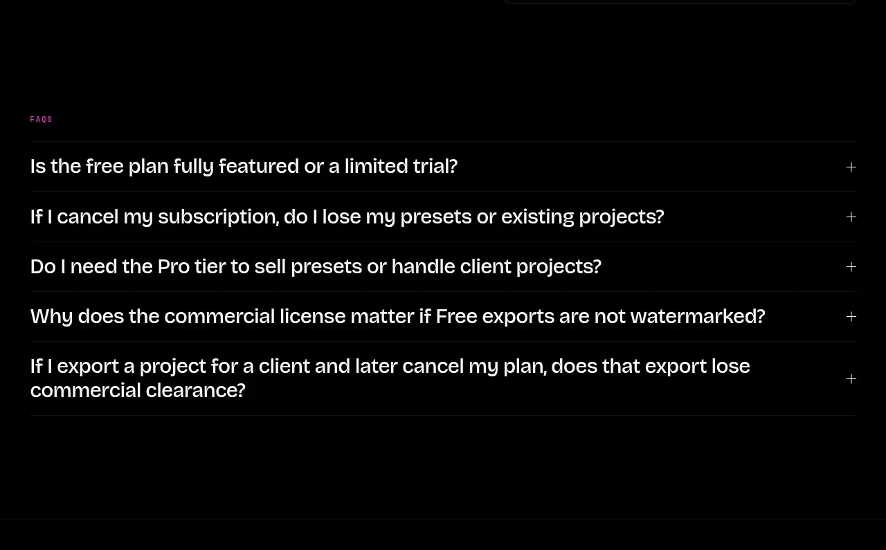 FRCTL faq component