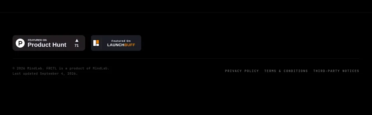 FRCTL footer component