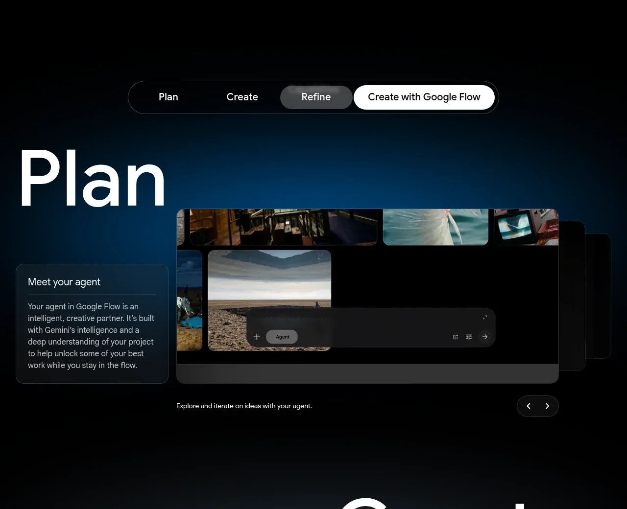 Google Flow for iOS & Android feature grid component