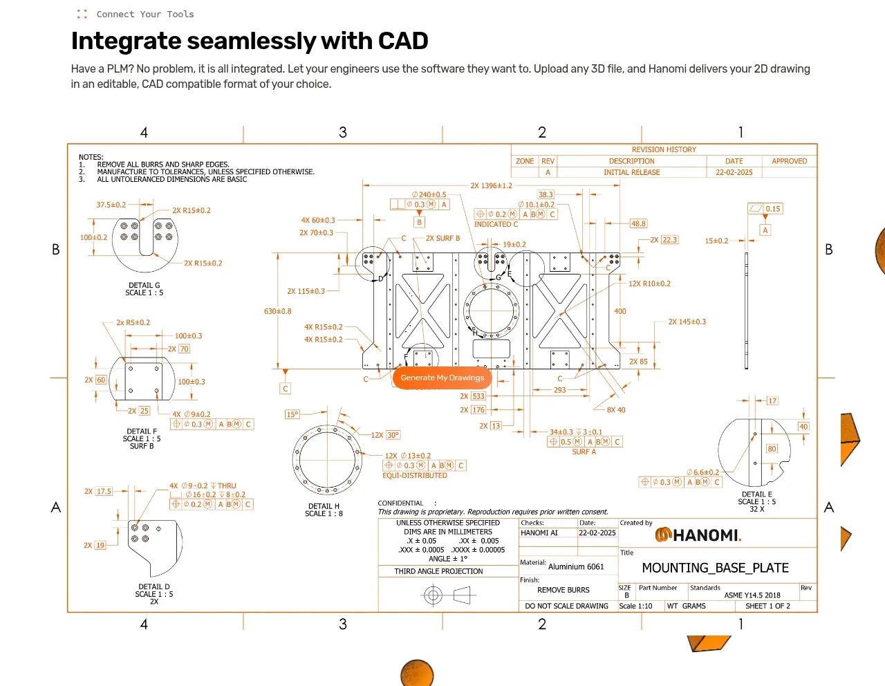 hanomi.ai feature grid component