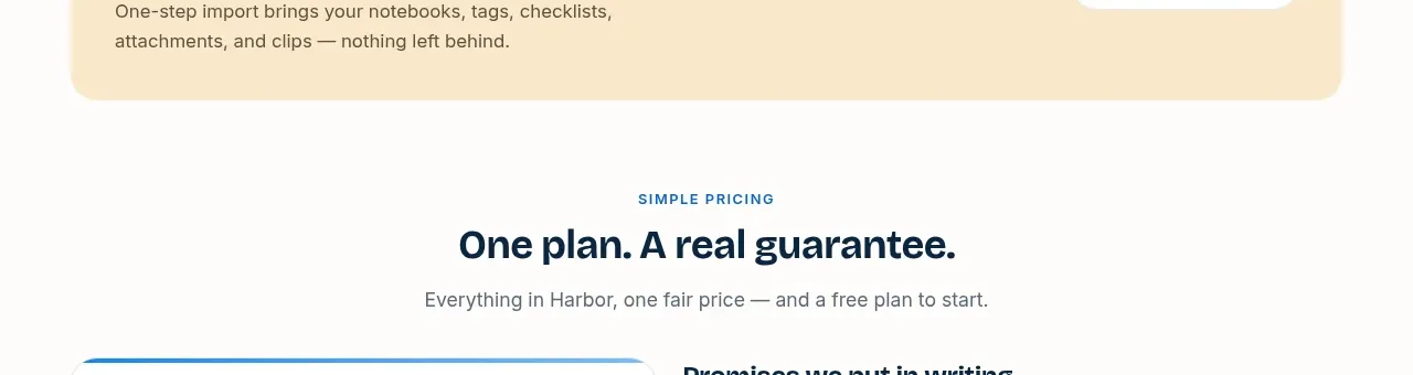 Harbor banner component