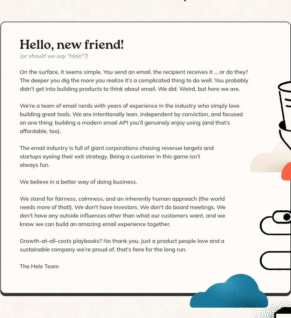 Helo card component