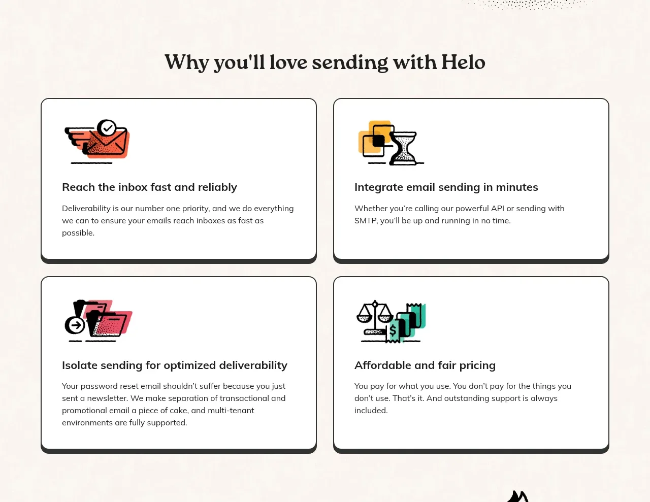 Helo feature grid component