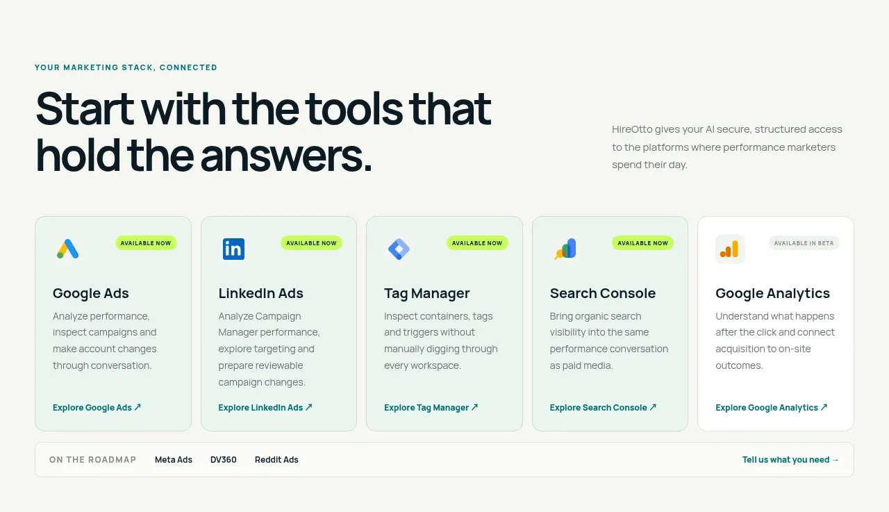HireOtto feature grid component