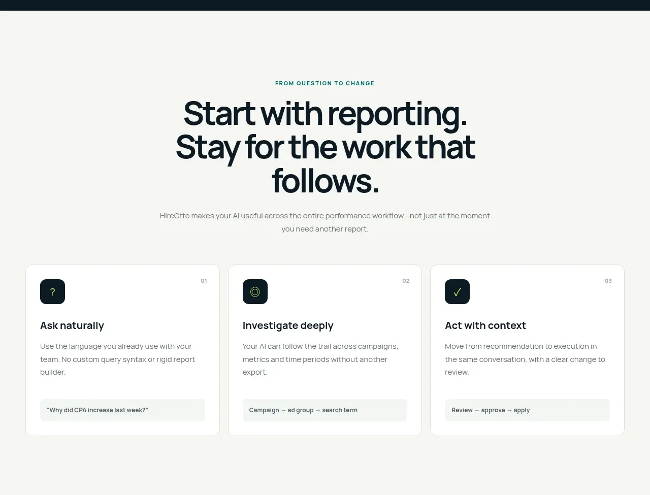 HireOtto feature grid component