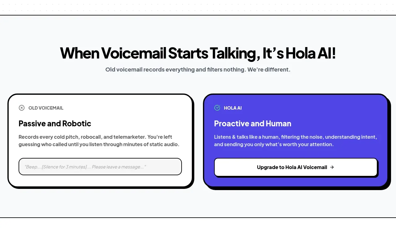 Hola AI card component