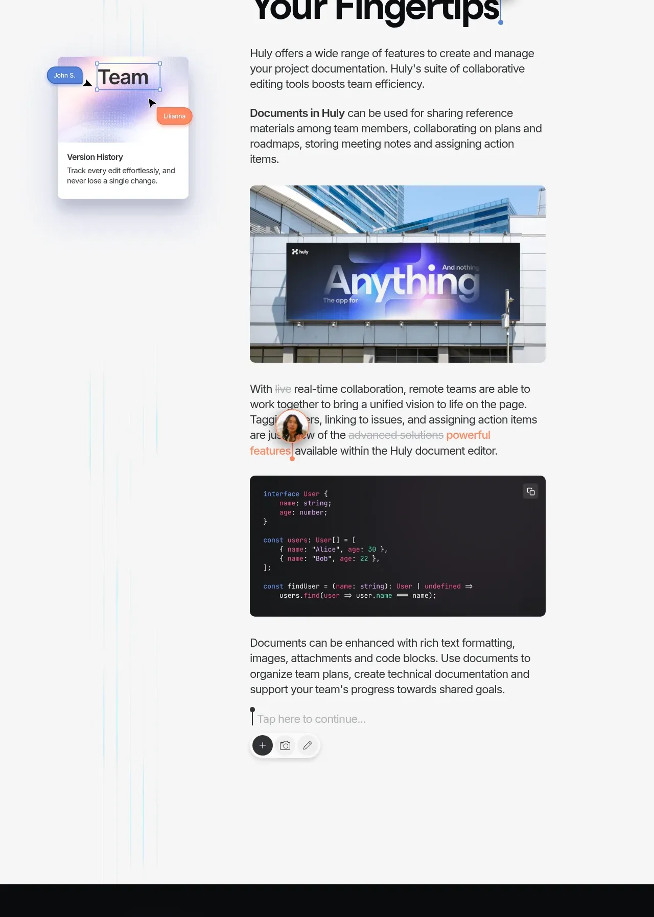 huly.io feature grid component