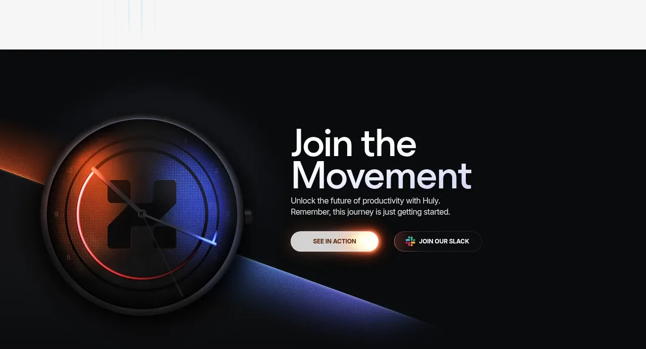 huly.io call to action component