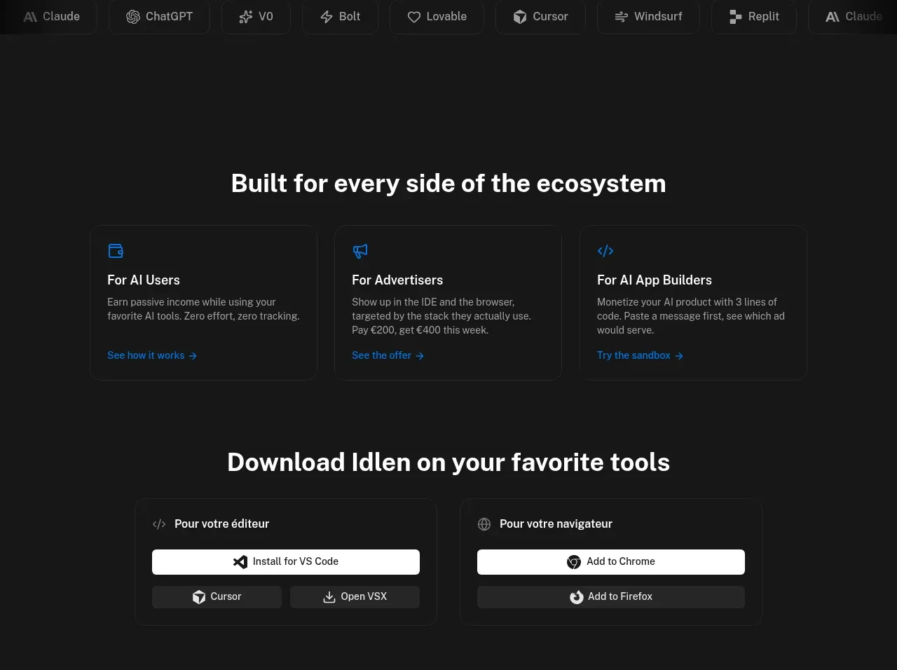 Idlen feature grid component