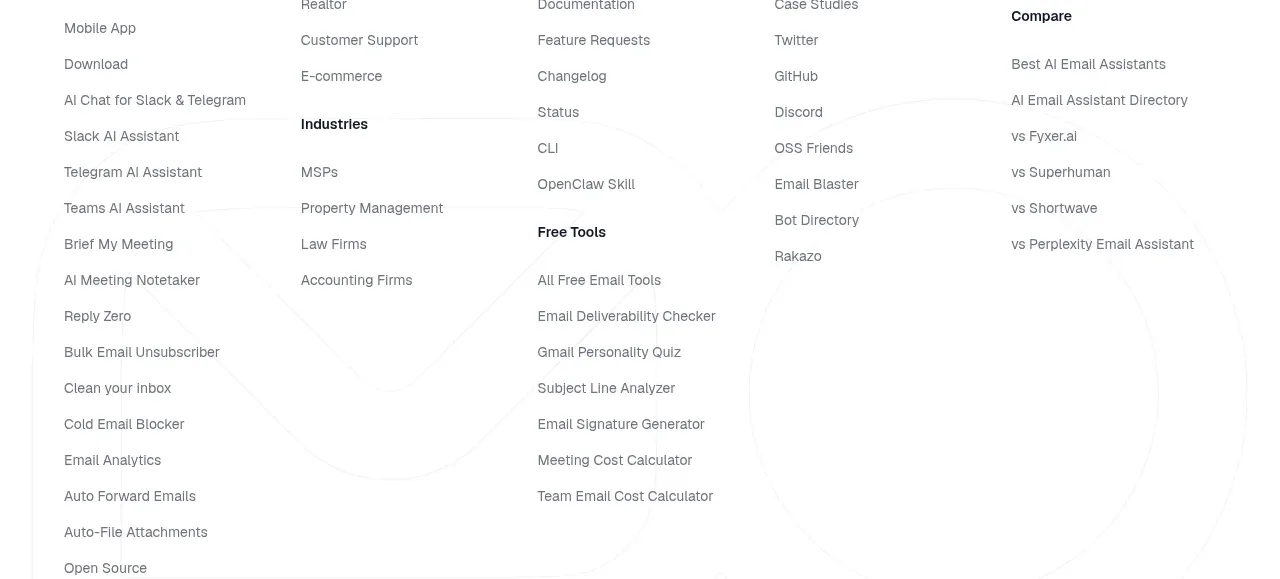 Inbox Zero call to action component